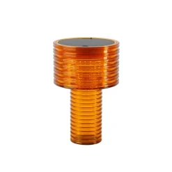 Newgarden Gartenbeleuchtung|Led-Außenleuchten*Tischleuchte Orange Kunststoff inkl. LED Solar Wiederaufladbar IP44 - Ambar