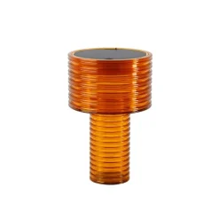 Newgarden Gartenbeleuchtung|Led-Außenleuchten*Tischleuchte Orange Kunststoff inkl. LED Solar Wiederaufladbar IP44 - Ambar