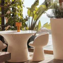 Newgarden Gartenbeleuchtung|Led-Außenleuchten*Tischleuchte Orange Kunststoff inkl. LED Solar Wiederaufladbar IP44 - Ambar