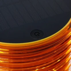 Newgarden Gartenbeleuchtung|Led-Außenleuchten*Tischleuchte Orange Kunststoff inkl. LED Solar Wiederaufladbar IP44 - Ambar