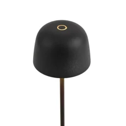 QAZQA Led-Außenleuchten|Akkulampen Outdoor*Tischleuchte schwarz inkl. LED, wiederaufladbar mit Ladestation IP65 - Raika