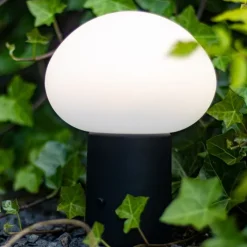 QAZQA Gartenbeleuchtung|Led-Außenleuchten*Tischleuchte schwarz inkl. LED 3-stufig dimmbar wiederaufladbar - Louise