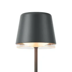 QAZQA Gartenbeleuchtung|Led-Außenleuchten*Tischleuchte schwarz inkl. LED IP65 Wiederaufladbar mit Ladestation - Treble