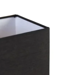 Trio Leuchten Tischlampen|Wohnzimmerlampen*Tischleuchte schwarz mit schwarzem Schirm, Touchsensor und Wireless Charger - Romina