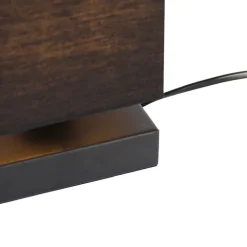 Trio Leuchten Tischlampen|Wohnzimmerlampen*Tischleuchte schwarz mit schwarzem Schirm, Touchsensor und Wireless Charger - Romina