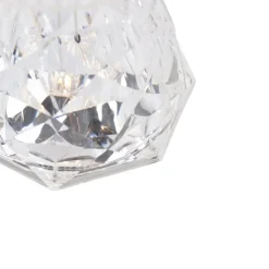 Newgarden Gartenbeleuchtung|Led-Außenleuchten*Tischleuchte transparentes Glas inkl. LED Wiederaufladbar IP44 - Lola 20 Lux