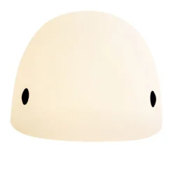 Kinder QAZQA Kinderzimmerlampen|Led-Außenleuchten*Tischleuchte Weiß 50cm inkl. LED Dimmbar IP54 Wiederaufladbar - Baby Whale