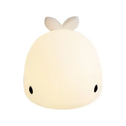 Kinder QAZQA Kinderzimmerlampen|Led-Außenleuchten*Tischleuchte Weiß 50cm inkl. LED Dimmbar IP54 Wiederaufladbar - Baby Whale