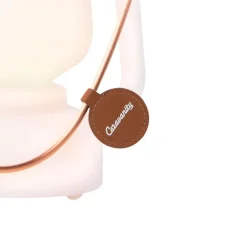 QAZQA Gartenbeleuchtung|Led-Außenleuchten*Tischleuchte weiß Flammeneffekt 22 cm - Storm Mini