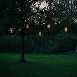 QAZQA Gartenbeleuchtung|Led-Außenleuchten*Tischleuchte weiß Flammeneffekt 22 cm - Storm Mini