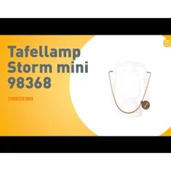 QAZQA Gartenbeleuchtung|Led-Außenleuchten*Tischleuchte weiß Flammeneffekt 22 cm - Storm Mini