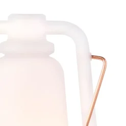 QAZQA Gartenbeleuchtung|Led-Außenleuchten*Tischleuchte weiß Flammeneffekt 22 cm - Storm Mini