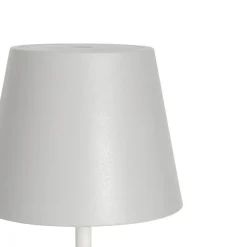 QAZQA Gartenbeleuchtung|Led-Außenleuchten*Tischleuchte weiß inkl. dimmbarer und wiederaufladbarer LED IP54 - Murdock