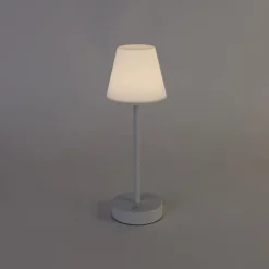 Newgarden Gartenbeleuchtung|Led-Außenleuchten*Tischleuchte weiß inkl. LED wiederaufladbar mit Touchdimmer - Renata