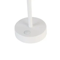 Newgarden Gartenbeleuchtung|Led-Außenleuchten*Tischleuchte weiß inkl. LED wiederaufladbar mit Touchdimmer - Renata