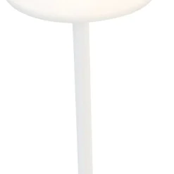 Newgarden Gartenbeleuchtung|Led-Außenleuchten*Tischleuchte weiß inkl. LED wiederaufladbar mit Touchdimmer - Renata