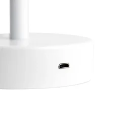 Newgarden Gartenbeleuchtung|Led-Außenleuchten*Tischleuchte weiß inkl. LED wiederaufladbar mit Touchdimmer - Renata