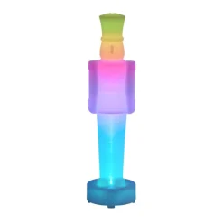 QAZQA Gartenbeleuchtung|Wohnzimmerlampen*Tischleuchte Weiß inkl. LED Dimmbar und Wiederaufladbar RGBW-IC - Nutcracker