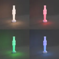 QAZQA Gartenbeleuchtung|Wohnzimmerlampen*Tischleuchte Weiß inkl. LED Dimmbar und Wiederaufladbar RGBW-IC - Nutcracker