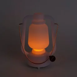 QAZQA Gartenbeleuchtung|Led-Außenleuchten*Tischleuchte weiß IP44 inkl. Bluetooth Lautsprecher - Storm Music