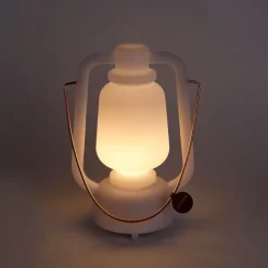 QAZQA Gartenbeleuchtung|Led-Außenleuchten*Tischleuchte weiß IP44 inkl. Bluetooth Lautsprecher - Storm Music