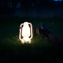 QAZQA Gartenbeleuchtung|Led-Außenleuchten*Tischleuchte weiß IP44 inkl. Bluetooth Lautsprecher - Storm Music