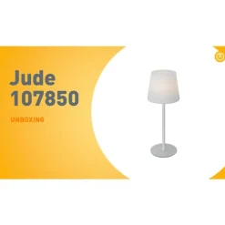 QAZQA Gartenbeleuchtung|Led-Außenleuchten*Tischleuchte weiß wiederaufladbar inkl. LED und Dimmer IP54 - Jude