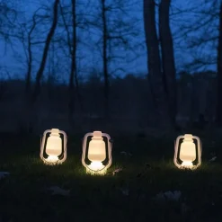 QAZQA Gartenbeleuchtung|Led-Außenleuchten*Tischleuchte wiederaufladbar 30 cm IP44 weiß - Storm Small