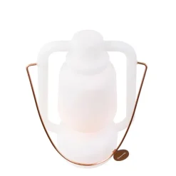 QAZQA Gartenbeleuchtung|Led-Außenleuchten*Tischleuchte wiederaufladbar 30 cm IP44 weiß - Storm Small