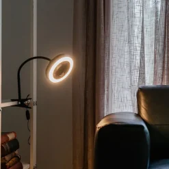 QAZQA Deckenventilator Mit Licht|Wohnzimmerlampen*Tischventilator schwarz inkl. LED 2700K - Dores