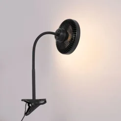 QAZQA Deckenventilator Mit Licht|Wohnzimmerlampen*Tischventilator schwarz inkl. LED 2700K - Dores
