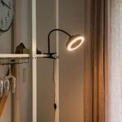 QAZQA Deckenventilator Mit Licht|Wohnzimmerlampen*Tischventilator schwarz inkl. LED 2700K - Dores