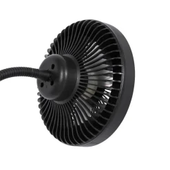 QAZQA Deckenventilator Mit Licht|Wohnzimmerlampen*Tischventilator schwarz inkl. LED 2700K - Dores