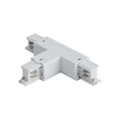 QAZQA Deckenstrahler|Aufbaustrahler*T-Verbinder für 3-Phasen-Schiene rechts T Weiß