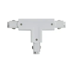 QAZQA Deckenstrahler|Aufbaustrahler*T-Verbinder für 3-Phasen-Schiene rechts T Weiß