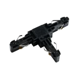 QAZQA Deckenstrahler|Aufbaustrahler*T-Verbinder Schwarz 1-phasig - Slimline