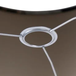 QAZQA Lampenschirme*Velours Lampenschirm Blumenmuster 35/35/20