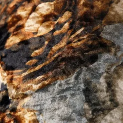 QAZQA Lampenschirme*Velours Lampenschirm Blumenmuster 35/35/20