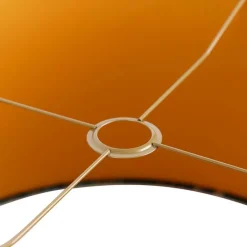 QAZQA Lampenschirme*Velours-Lampenschirm pfauengrün 50/50/25 innen golden