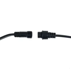 QAZQA Gartenbeleuchtung|Lichterkette*Verbindbare schwarze Lichterkette mit Stecker 18m inkl. E27 30-Lichter IP44 - Lubber