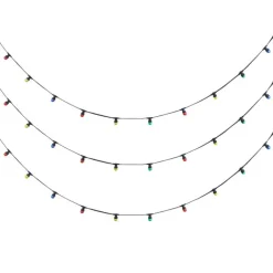 QAZQA Gartenbeleuchtung|Lichterkette*Verbindbare schwarze Lichterkette mit Stecker 18m inkl. E27 30-Lichter IP44 - Lubber