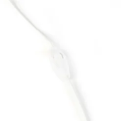 QAZQA Zubehör*Verbindungskabel 80-120cm mit Schalter und Stecker weiß