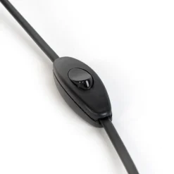 QAZQA Zubehör*Verbindungskabel 80-120cm mit Schalter und Stecker schwarz