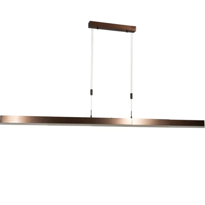 QAZQA Schlafzimmerlampen|Küchenlampen*Verstellbare Hängelampe Dunkelbronze inkl. dimmbarer LED - Lamba