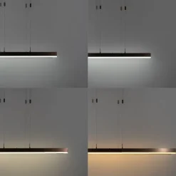 QAZQA Schlafzimmerlampen|Küchenlampen*Verstellbare Hängelampe Dunkelbronze inkl. dimmbarer LED - Lamba