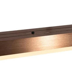 QAZQA Schlafzimmerlampen|Küchenlampen*Verstellbare Hängelampe Dunkelbronze inkl. dimmbarer LED - Lamba