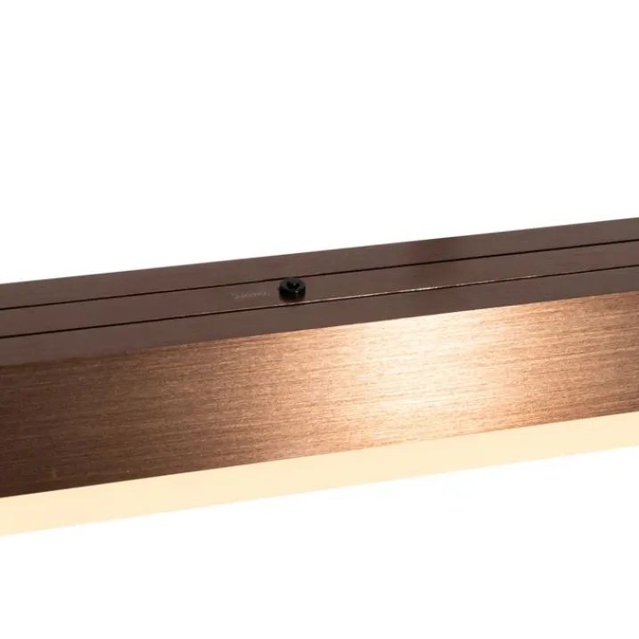 QAZQA Schlafzimmerlampen|Küchenlampen*Verstellbare Hängelampe Dunkelbronze inkl. dimmbarer LED - Lamba