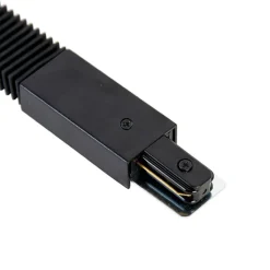 QAZQA Deckenstrahler|Aufbaustrahler*Verstellbare Kupplung für 1-phasiges Schienensystem Schwarz - Iconic