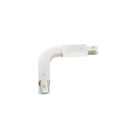 QAZQA Deckenstrahler|Aufbaustrahler*Verstellbare Kupplung für 1-Phasen-Schiene weiß - Iconic