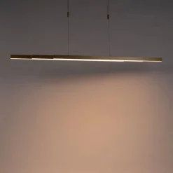 Paul Neuhaus Led-Pendelleuchten|Pendelleuchten*Verstellbare Messing Hängelampe dimm to warm inkl. LED - Juliet